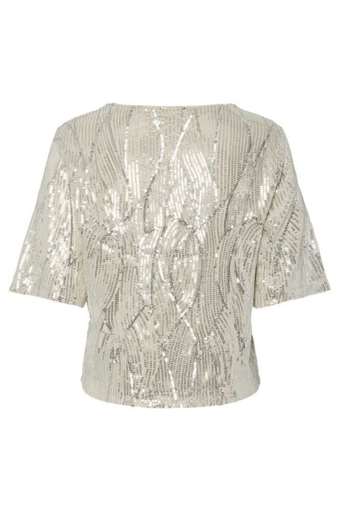 PCTASHA SS TOP JRS 17157226 SILVER GRAY